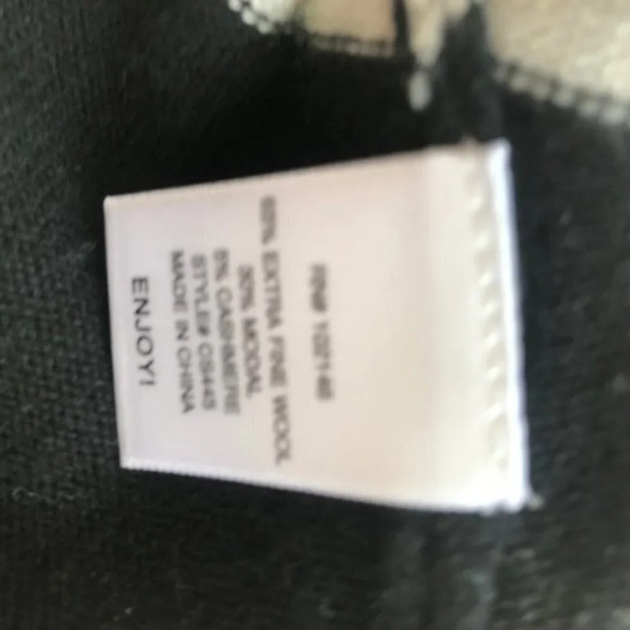 Michael Stars Black Gray Striped Sweater Wool S - Picture 6 of 6